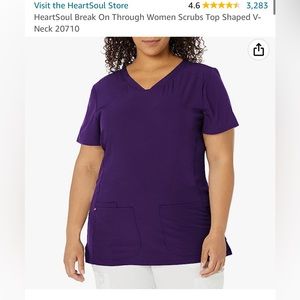 HeartSoul Plumb scrub top